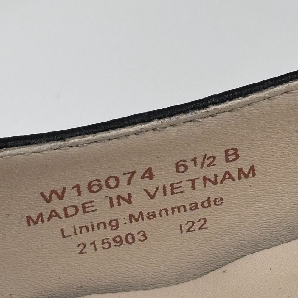 Cole Haan Go-To Women 6.5B Pump Black Leather Waterproof Cap-Toe Block Heel - Picture 8 of 9